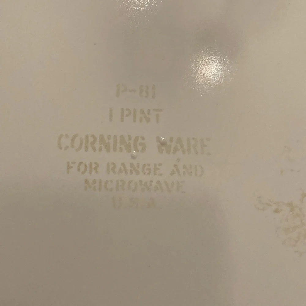 Corning ware Spice of life 1 pint pans with no lids